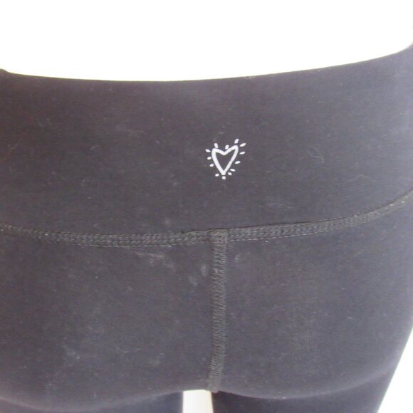 Betsey Johnson Performance Black Ruched Leggings 27" Women's S Small - Picture 3 of 10